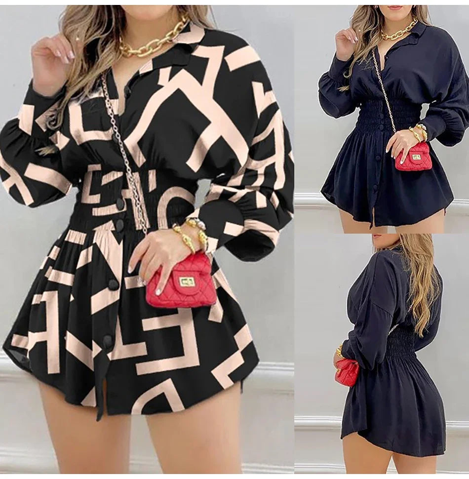 vestido estampado curto, vestido estampado, vestido casual, vestidos casuais, vestido casual curto, vestidos casuais para o dia a dia, vestido curto casual, vestido com botão na frente,, vestidos estampados manga longa, vestido manga longa estampado, vestido estampado manga longa