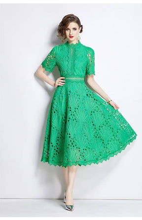 Vestido de Renda Longo Vintage Cosday